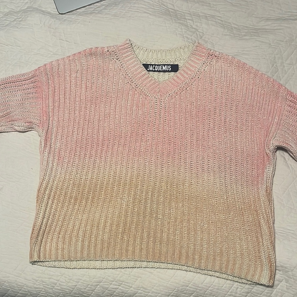 Beautiful Jacquemus ombré knit from lavender field spring 2020 runway show